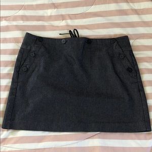 Dark blue twill sailor skirt